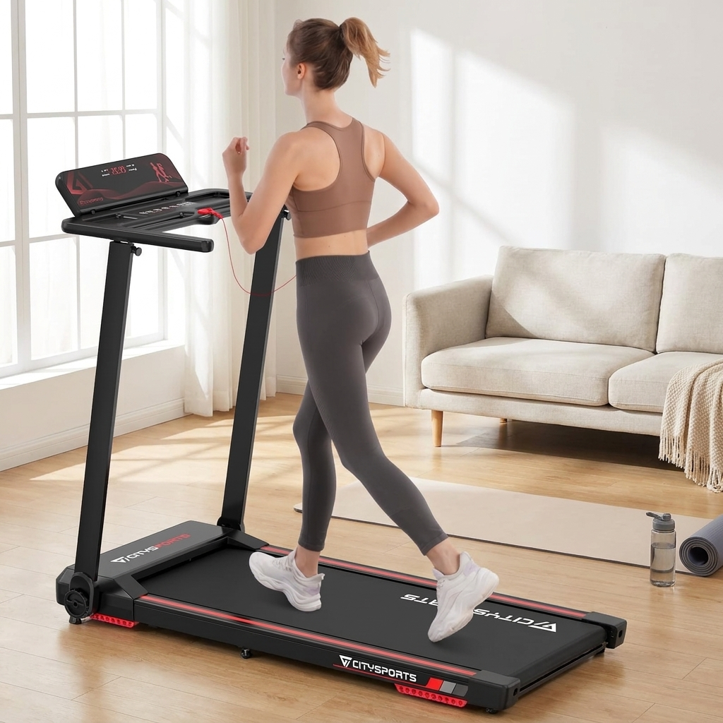 Cinta de correr plegable CITYSPORTS WP9 en uso